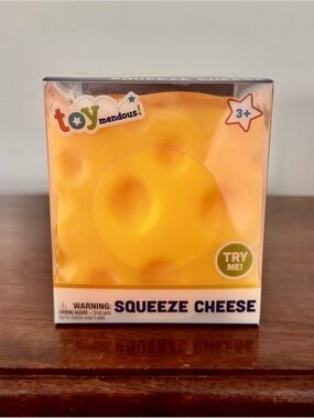 Toymendous Squeeze Cheese Squishy Stress Toy Viral TikTok NWT -FAST SHIPPING